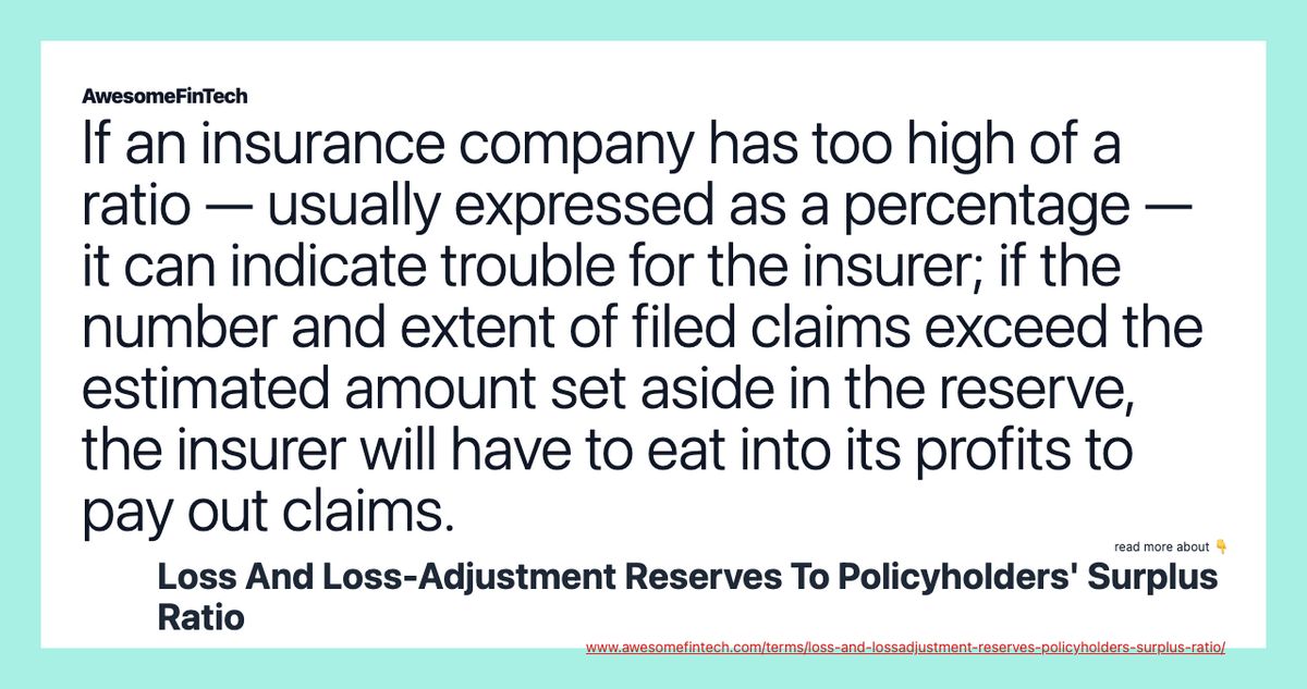 Loss And Loss-Adjustment Reserves To Policyholders Surplus Ratio Overview