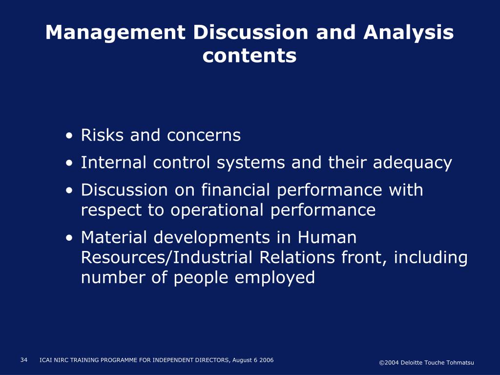 Management Discussion and Analysis MD A Definition and Example