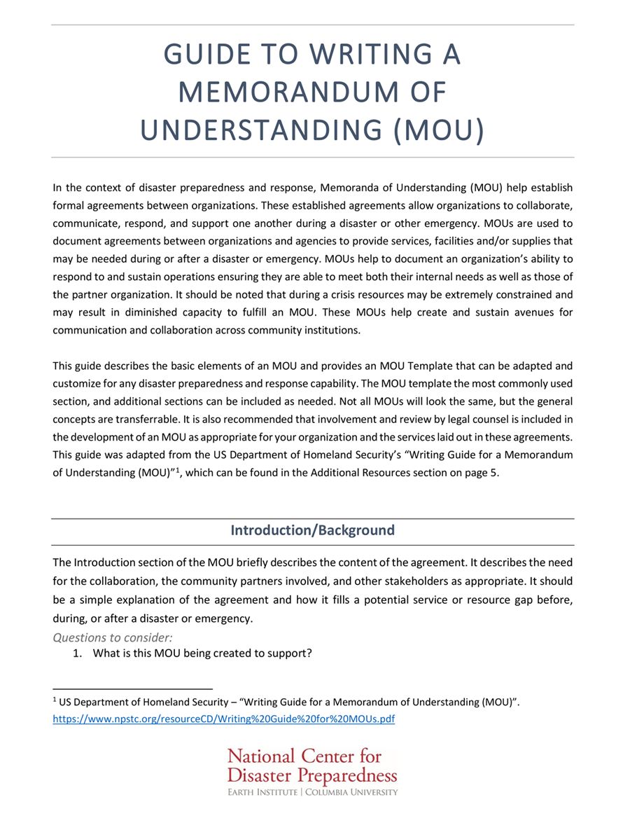 Memorandum of Understanding MOU Defined What s in It Pros Cons MOU vs MOA