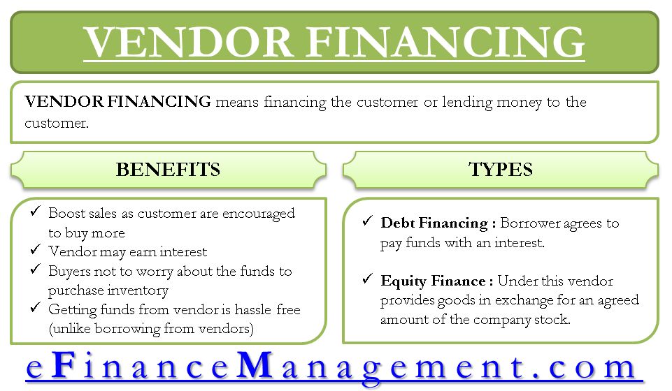 Vendor Financing Definition How It Works Pros and Cons