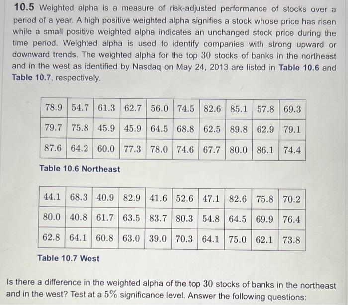 Weighted Alpha Meaning Calculation Inferences